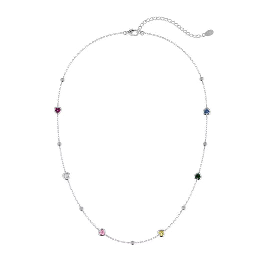 GEMSTONE HEARTS NECKLACE