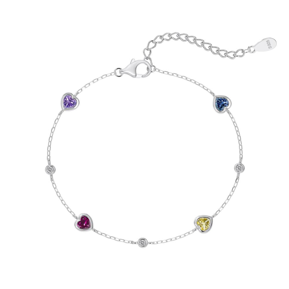 GEMSTONE HEARTS BRACELET